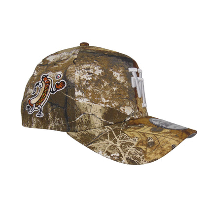 Los Angeles Dodgers 9FORTY AF New Era Cap Realtree Flip Woodland Camo Side View