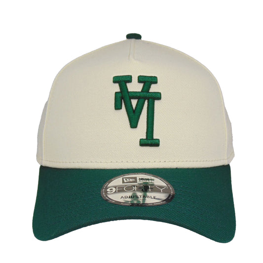 Los Angeles Dodgers flip 9FORTY AF New Era Cap chrome dk green