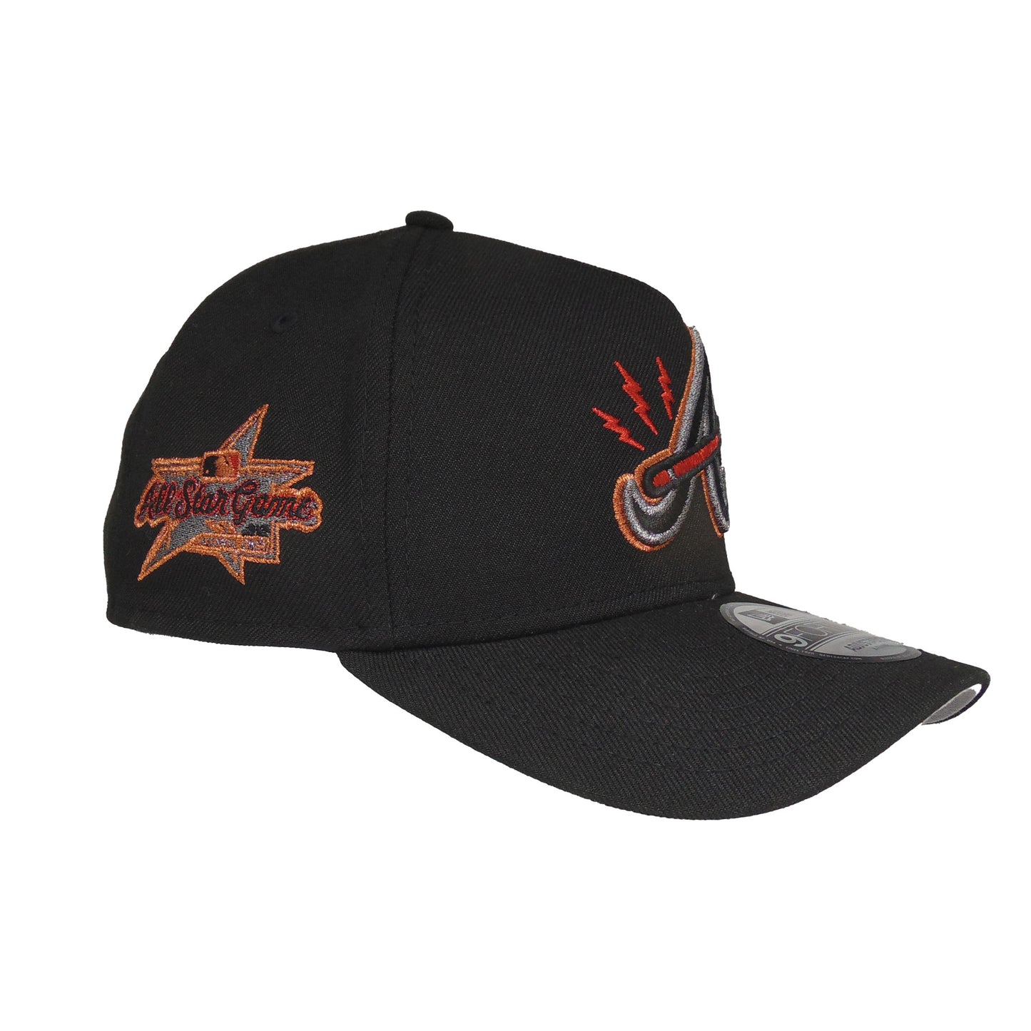 Atlanta Braves custom 9FORTY AF New Era Cap Black Metallic ASG25
