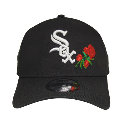 Chicago White Sox custom 9FORTY AF New Era Cap black rose 95th black Front View