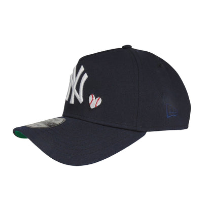 New York Yankees Love Custom 9FORTY AF New Era Cap Navy navy Side View