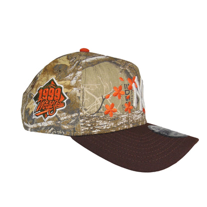 New York Yankees 9FORTY AF New Era Cap Tokyo Series Realtree Realtree Edge Camo
brown Side View