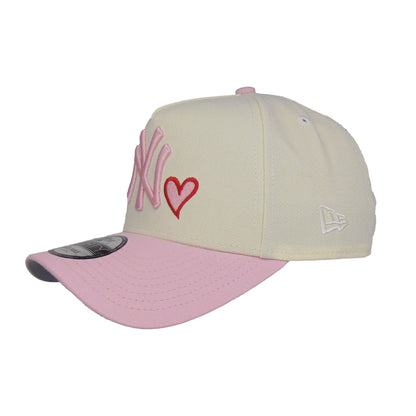 New York Yankees Custom 9FORTY AF New Era Cap Chrome Pink pink
chrome Back View