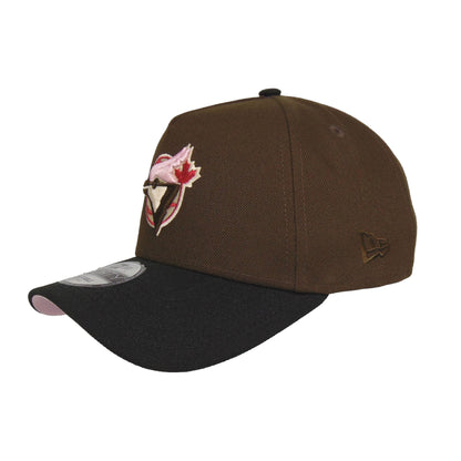 Toronto Blue Jays Custom 9FORTY AF New Era Cap brown blk brown
black  Back View
