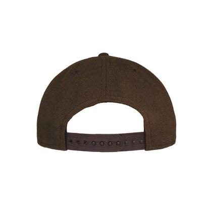 Los Angeles Dodgers Custom New Era 9FORTY AF Cap Brown Rose Floral brown Back View