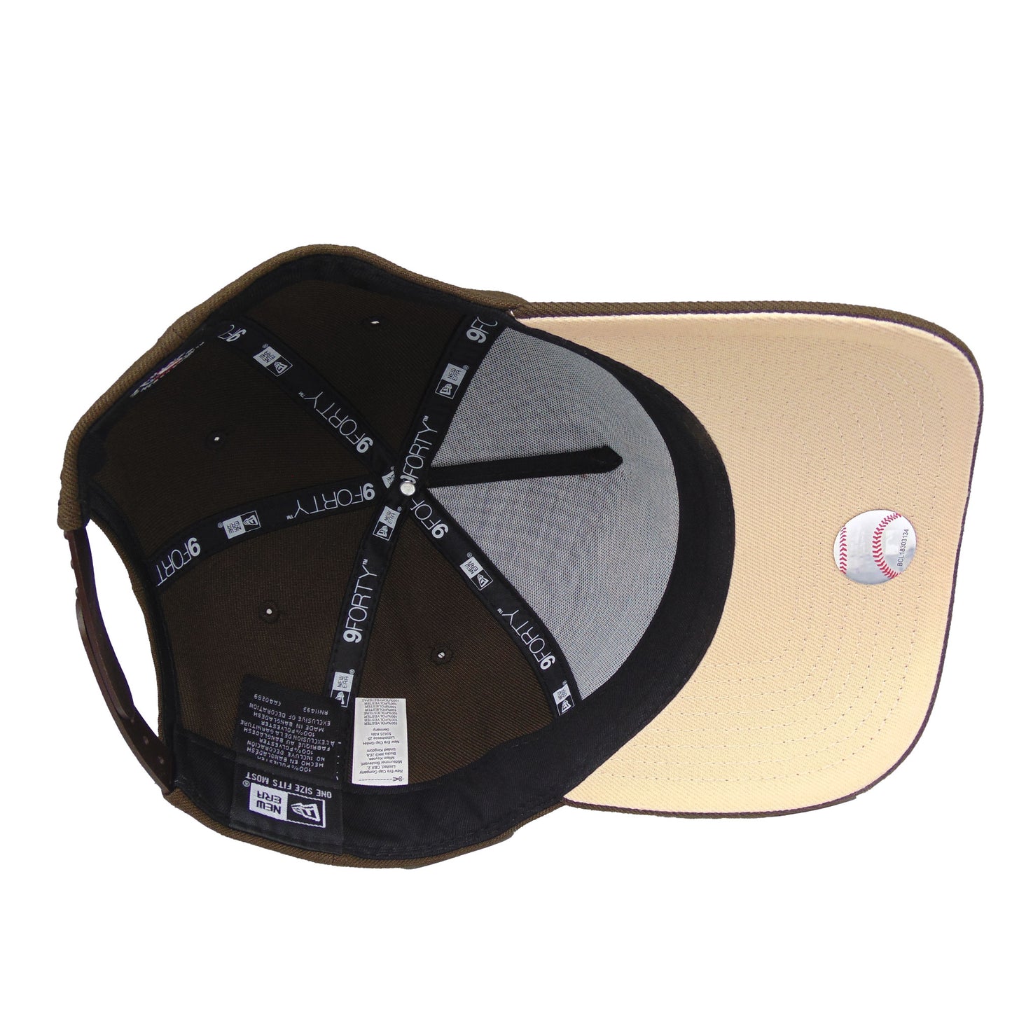 Los Angeles Dodgers Custom New Era 9FORTY AF Cap Brown Rose Floral