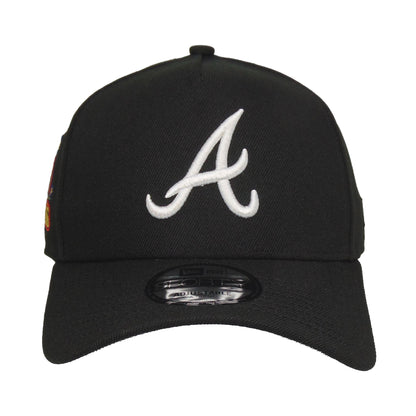 Atlanta Braves custom 9FORTY AF New Era Cap Black WS95 black Front View