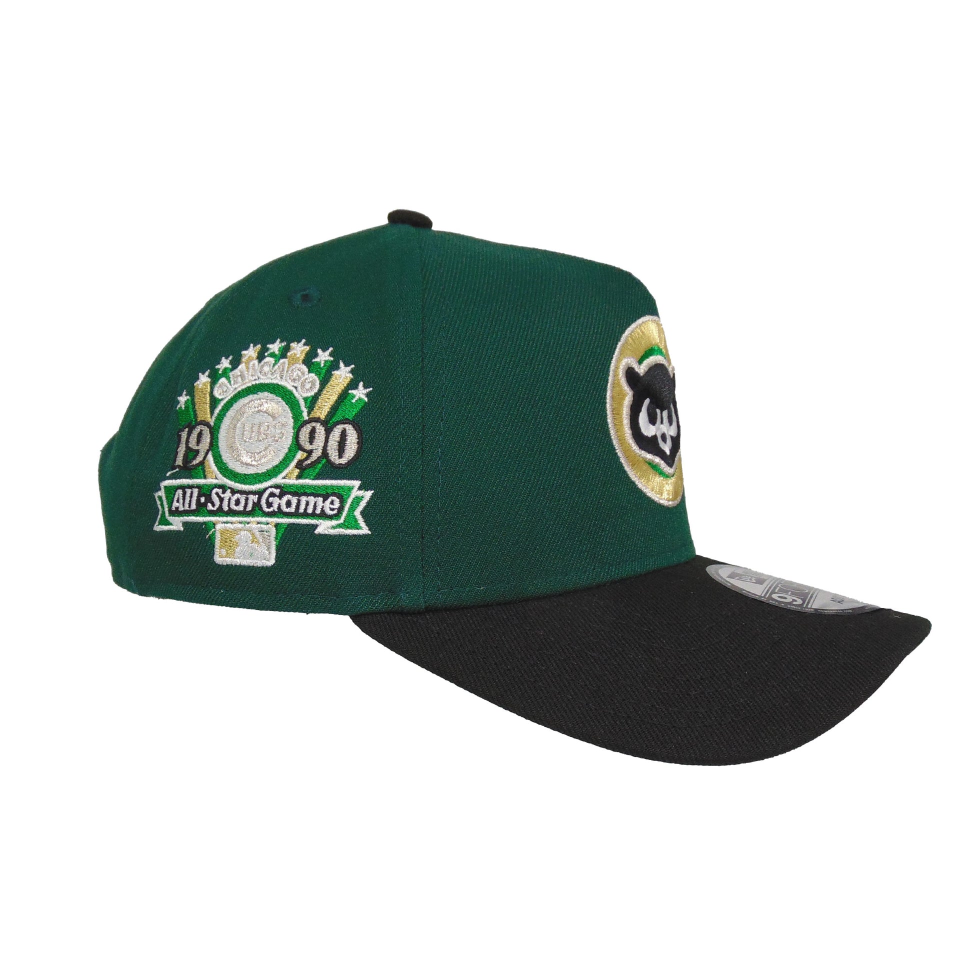Chicago Cubs 9FORTY AF New Era Cap Dark Green Blk dark green Side View