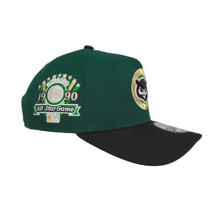 Chicago Cubs 9FORTY AF New Era Cap Dark Green Blk dark green Side View