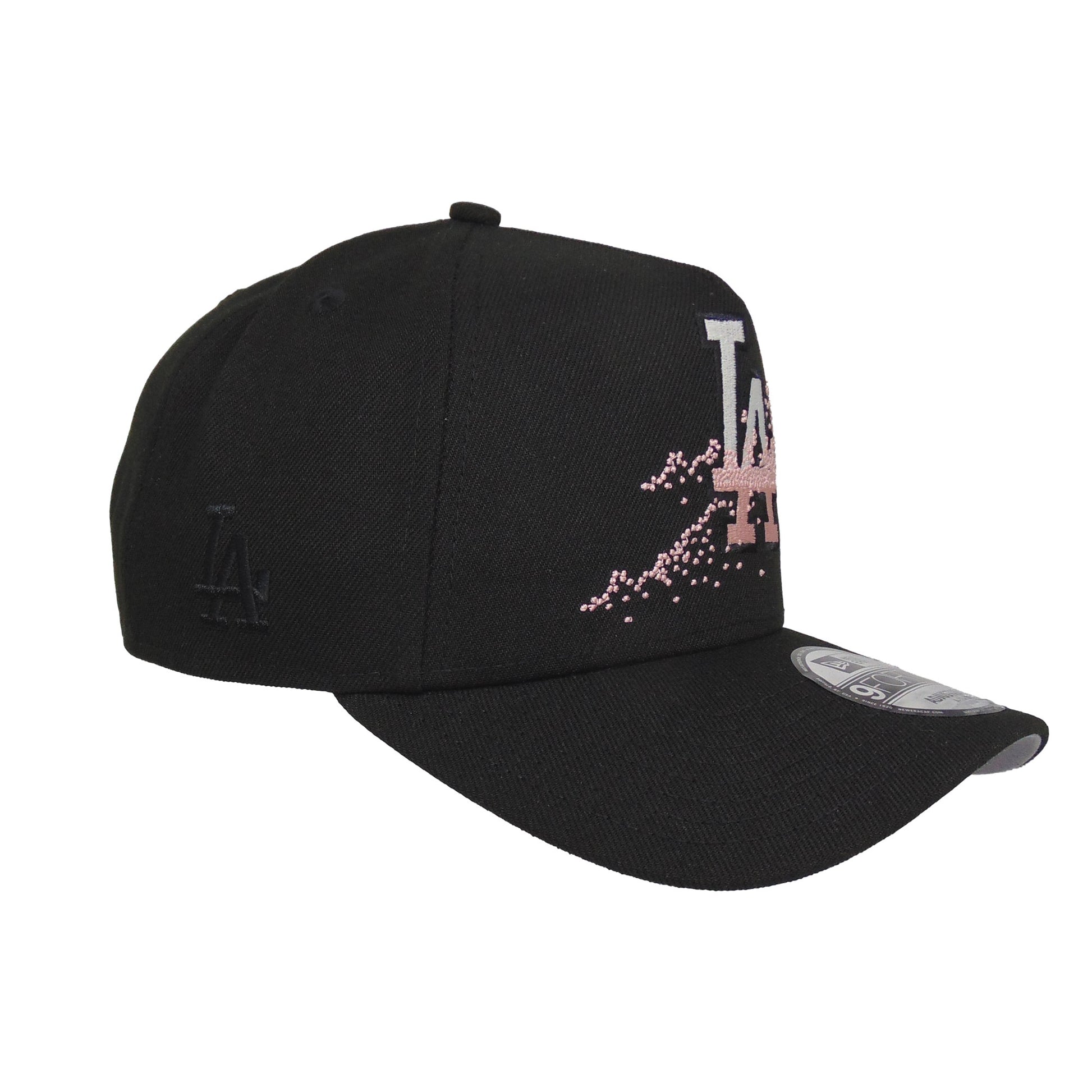 Los Angeles Dodgers 9FORTY AF New Era Cap Sakura Fade black black Side View