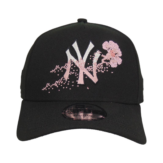 New York Yankees Custom 9FORTY AF New Era Cap Sakura Fade black