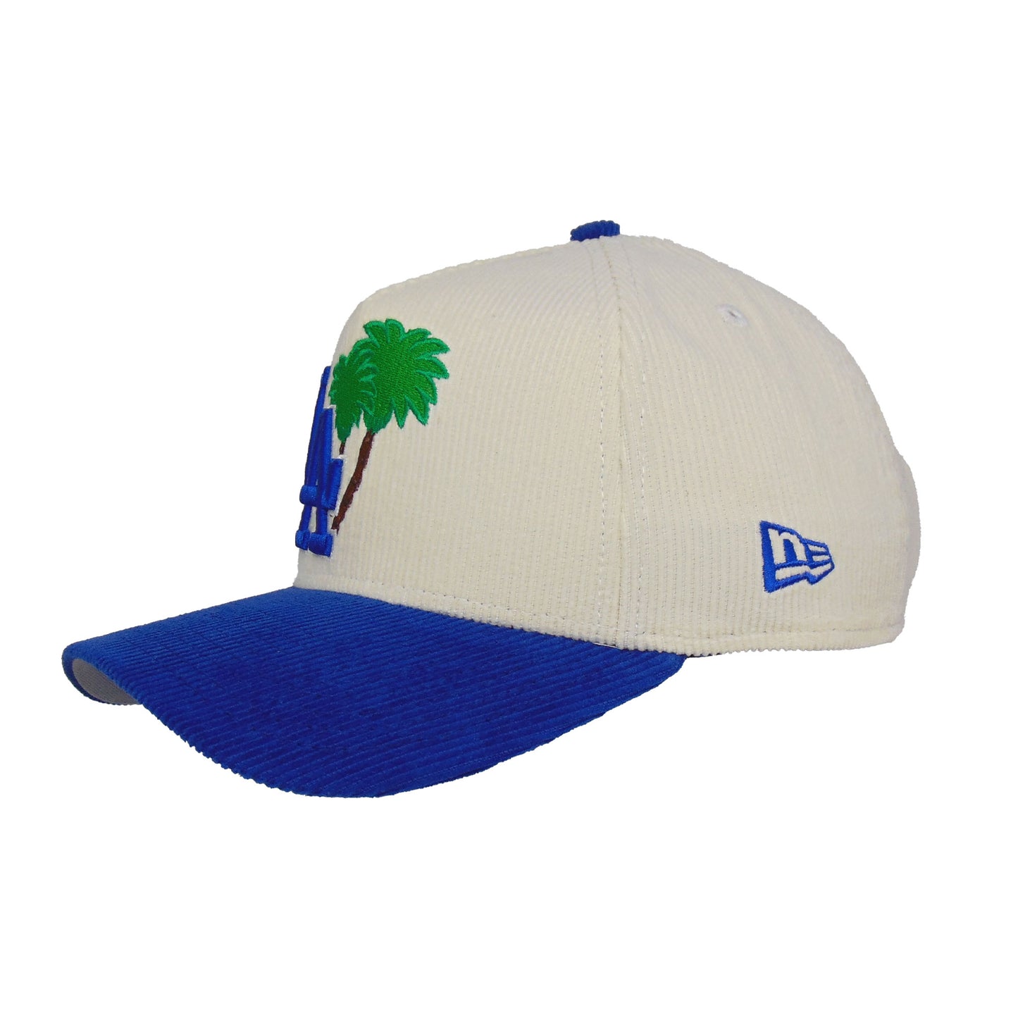 Los Angeles Dodgers 9FORTY AF New Era Cap Chrome Corduroy chrome
blue Back View