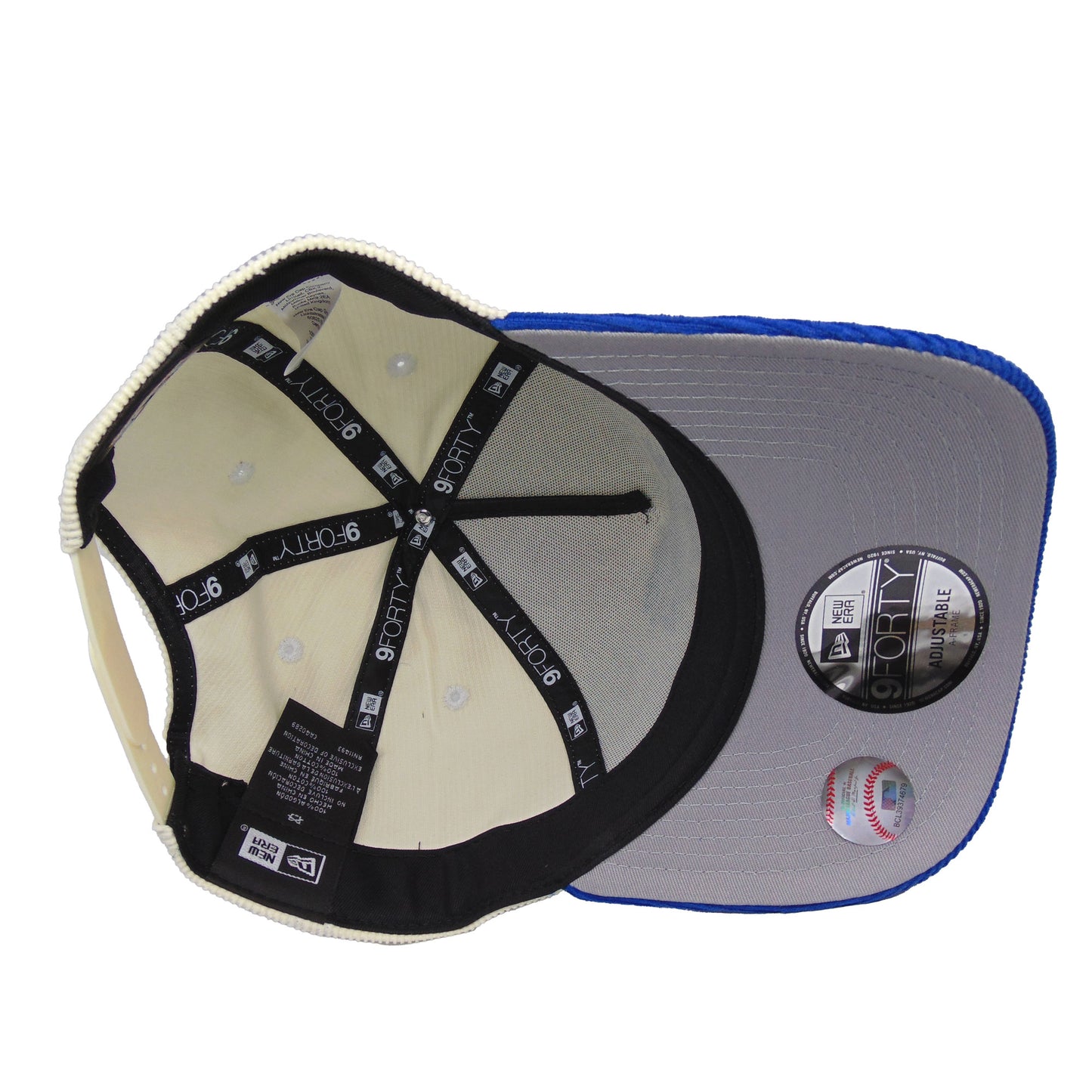 Los Angeles Dodgers 9FORTY AF New Era Cap Chrome Corduroy chrome
blue Additional View