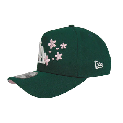 Los Angeles Dodgers 9FORTY AF New Era Cap Tokyo Series DK GRN Floral dark green Back View