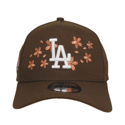 Los Angeles Dodgers 9FORTY AF New Era Cap Tokyo Series Brown brown Front View