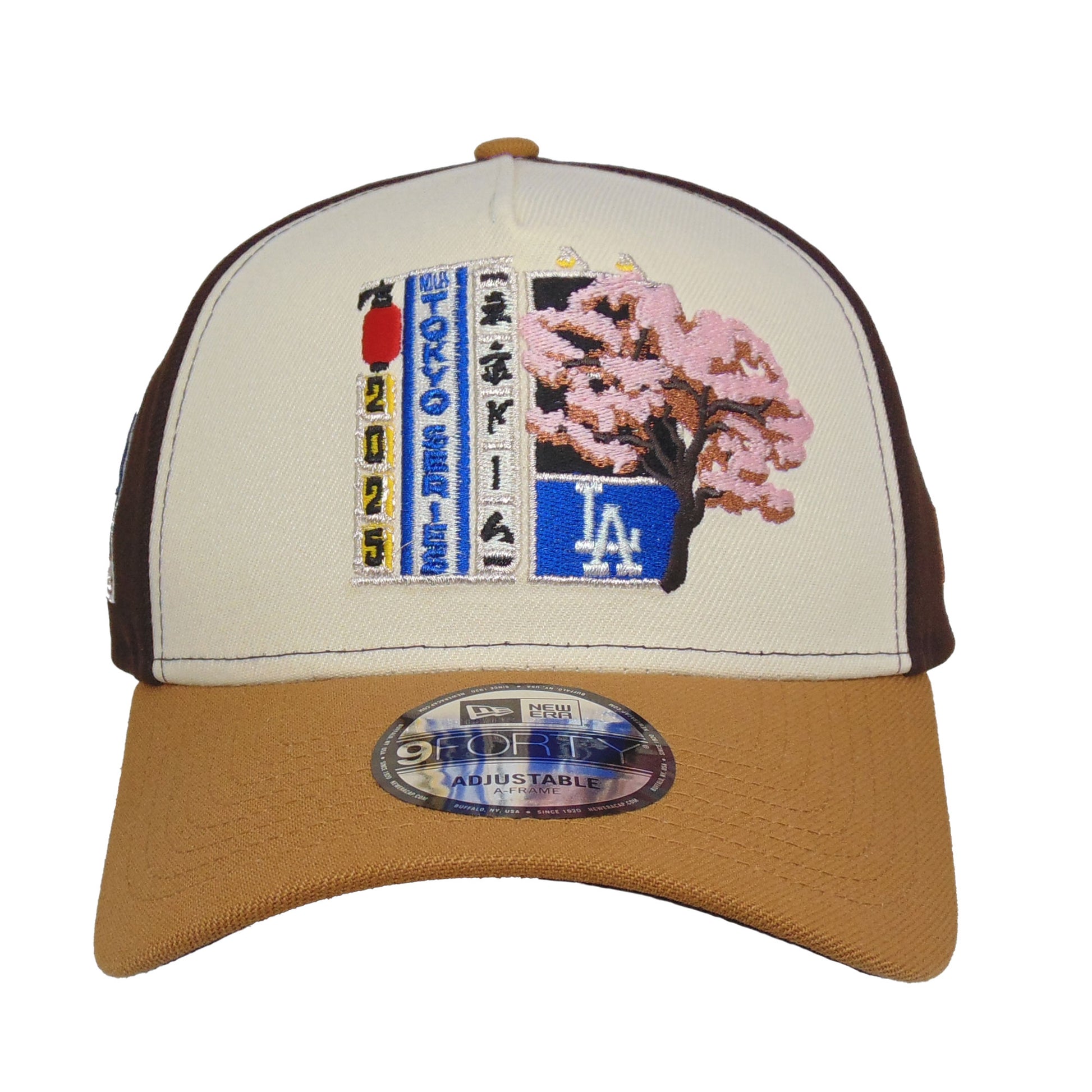 Los Angeles Dodgers 9FORTY AF New Era Cap Tokyo Series Brown Chrome brown
chrome
Camel Front View