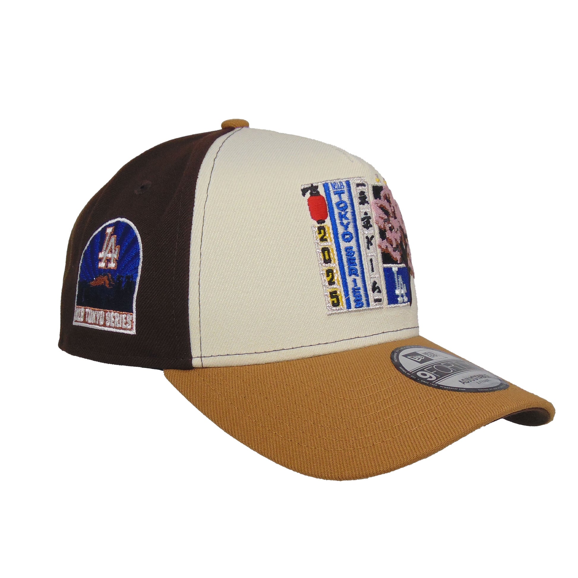 Los Angeles Dodgers 9FORTY AF New Era Cap Tokyo Series Brown Chrome brown
chrome
Camel Side View