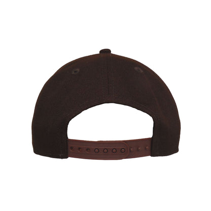 New York Yankees JF Custom 9FORTY New Era Cap Brown Chainstitch brown Back View