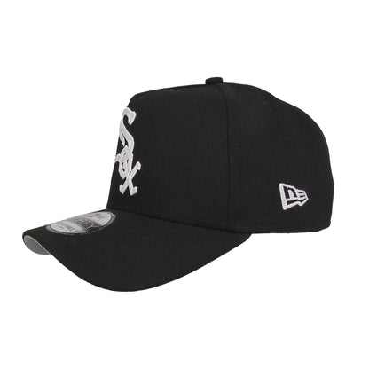 Chicago White Sox Custom 9FORTY AF New Era Cap black chainstitch black Side View