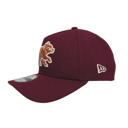 Chicago Cubs 9FORTY AF New Era Cap Maroon Copper dark red Side View