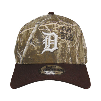 Detroit Tigers Custom 9FORTY AF New Era Cap Realtree Edge Realtree Edge Camo
brown Front View