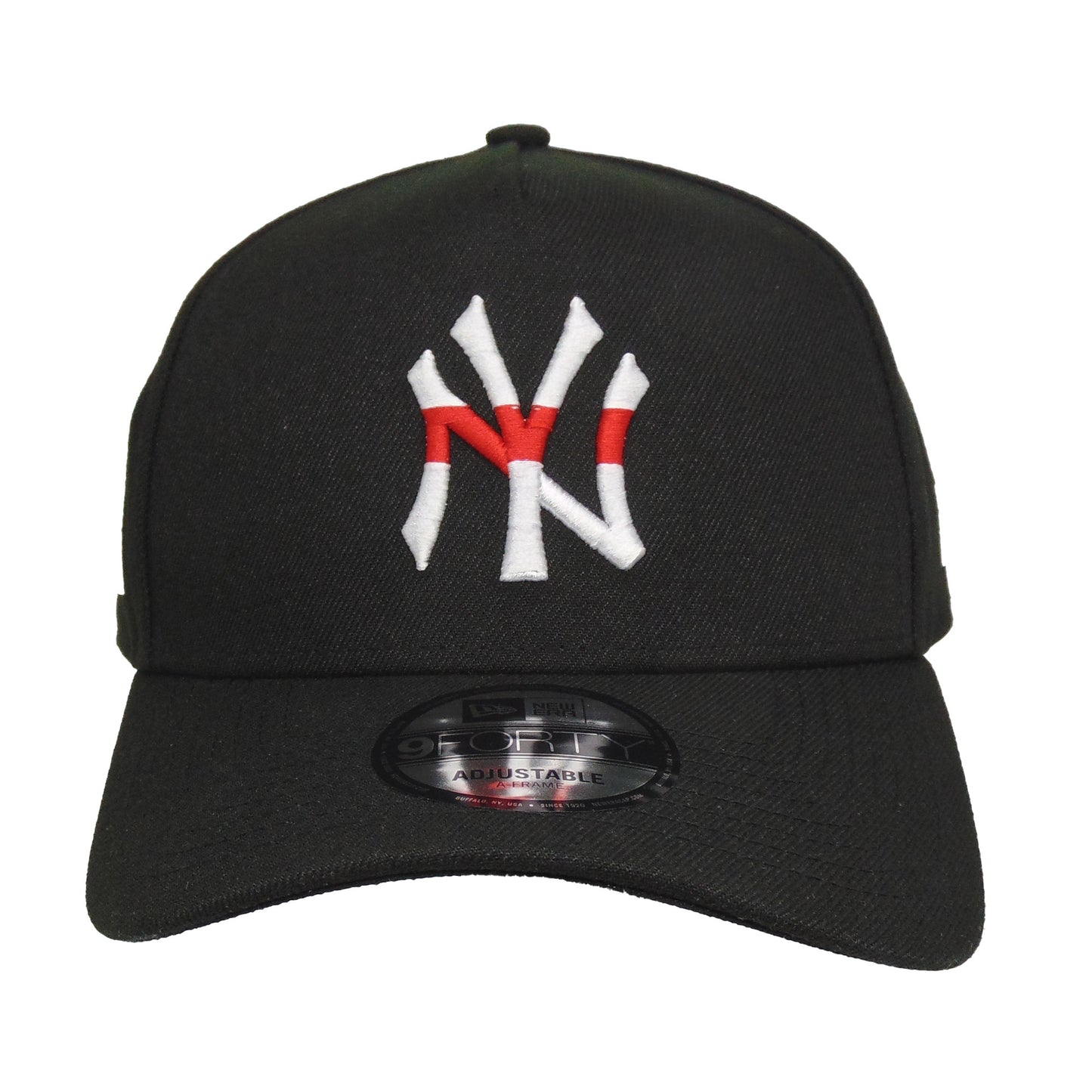 New York Yankees JF Custom 9FORTY New Era Cap Japan Black black Front View