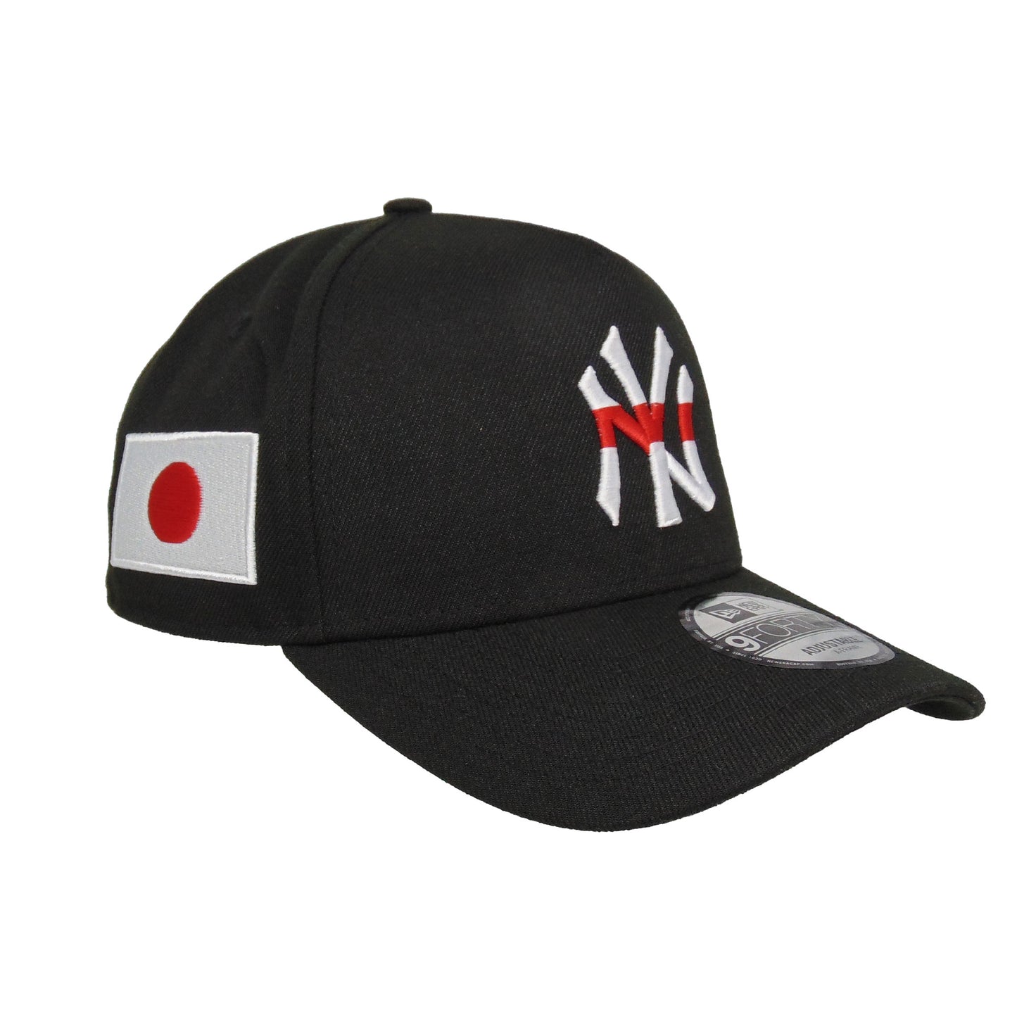 New York Yankees JF Custom 9FORTY New Era Cap Japan Black black Side View