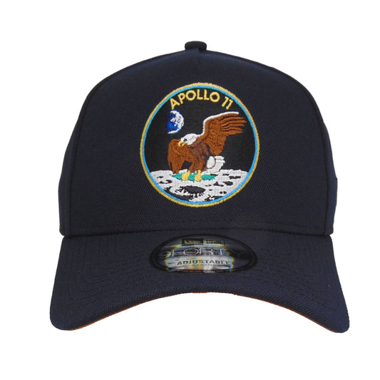 Houston Astros Custom New Era 9FORTY AF Snapback Cap Apollo 11 Navy navy Front View