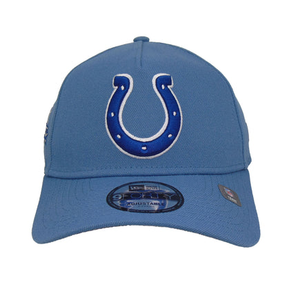 Indianapolis Colts Custom New Era 9FORTY AF Snapback Cap faded blue blue Front View