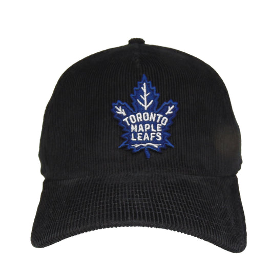 Toronto Maple Leafs custom New Era 9FORTY AF Snapback Cap Black Corduroy