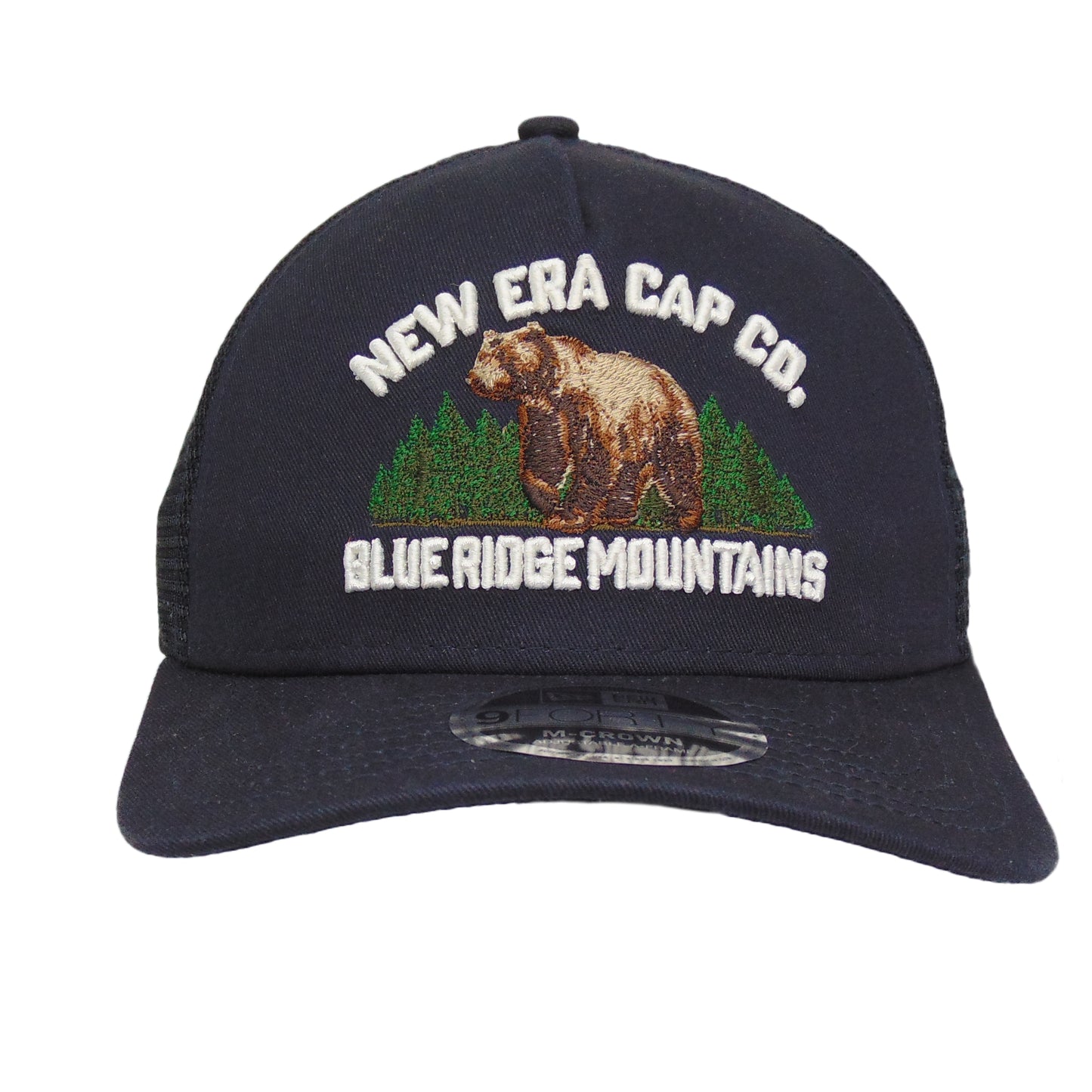 New Era 9FORTY M-Crown Graphic Bear Trucker Cap Navy