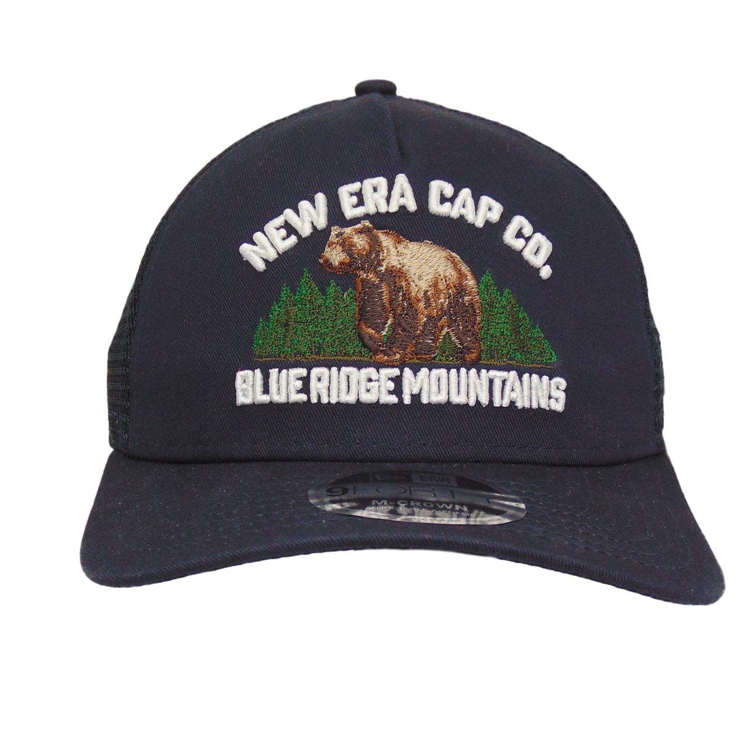 New Era 9FORTY M-Crown Graphic Bear Trucker Cap Navy