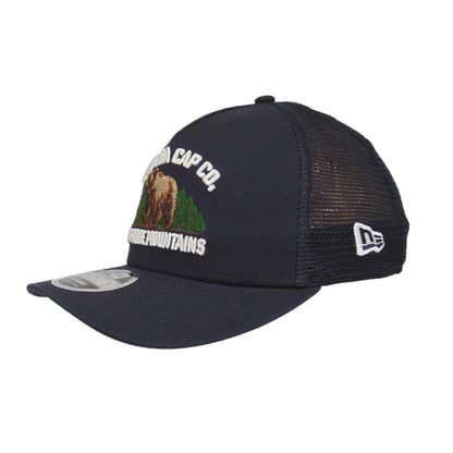 New Era 9FORTY M-Crown Graphic Bear Trucker Cap Navy