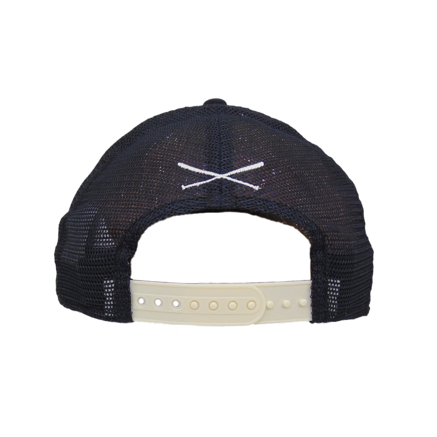 JustFitteds Crossed Bats Logo New Era 9FORTY AF Trucker Cap NCR