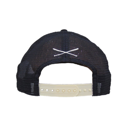 JustFitteds Crossed Bats Logo New Era 9FORTY AF Trucker Cap NCR