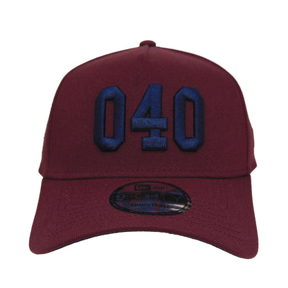 Justfitteds 040 New Era 9FORTY AF Cap Maroon maroon Front View