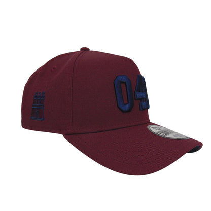 Justfitteds 040 New Era 9FORTY AF Cap Maroon maroon Side View
