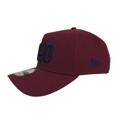 Justfitteds 040 New Era 9FORTY AF Cap Maroon maroon Back View