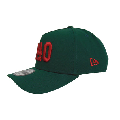 Justfitteds 040 New Era 9FORTY AF Cap Dark Green dark green Back View