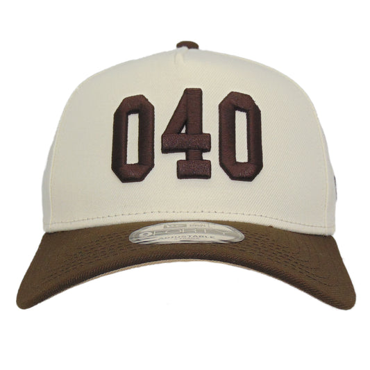 JustFitteds 040 New Era 9FORTY AF Cap Chrome Walnut
