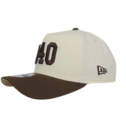 JustFitteds 040 New Era 9FORTY AF Cap Chrome Walnut