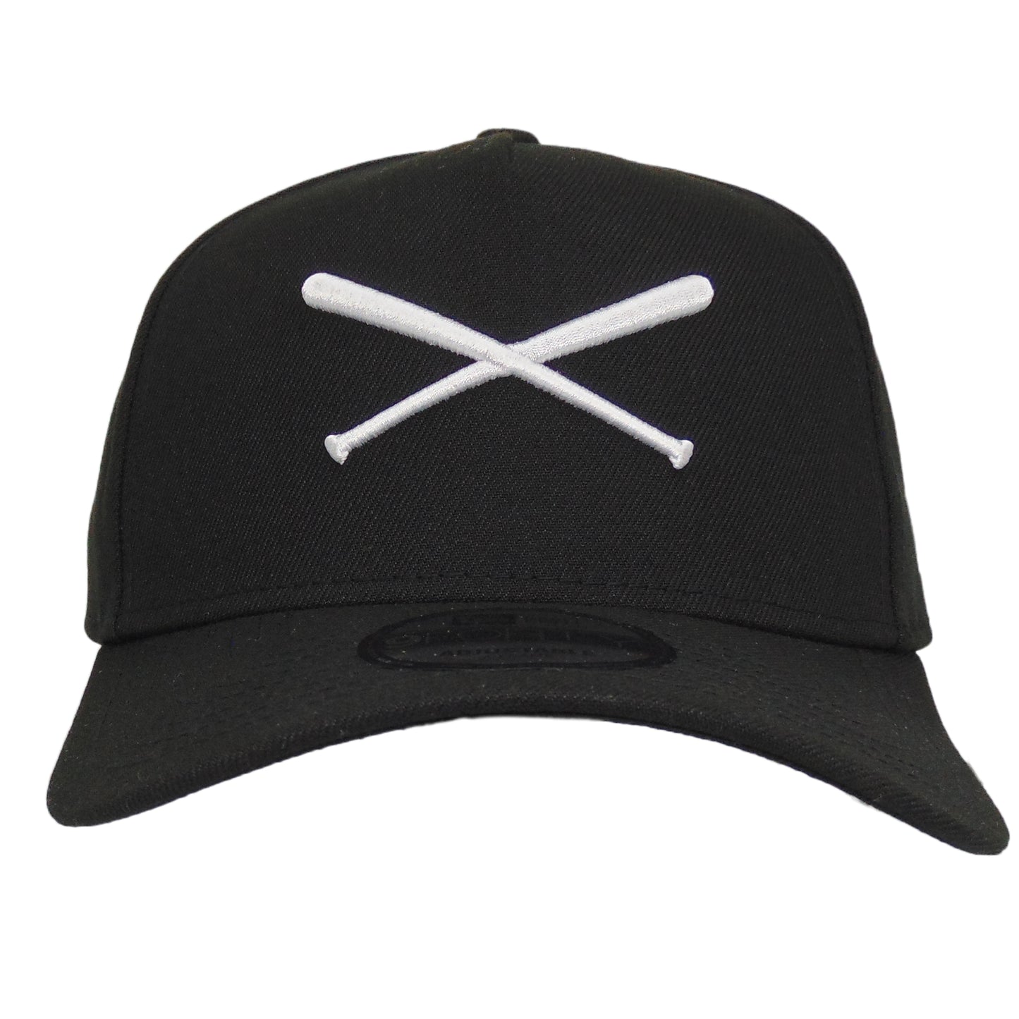 JustFitteds Crossed Bats Logo New Era 9FORTY AF Cap Black