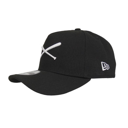 JustFitteds Crossed Bats Logo New Era 9FORTY AF Cap Black