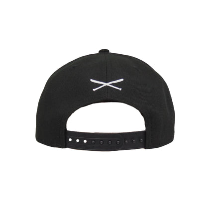 JustFitteds Crossed Bats Logo New Era 9FORTY AF Cap Black