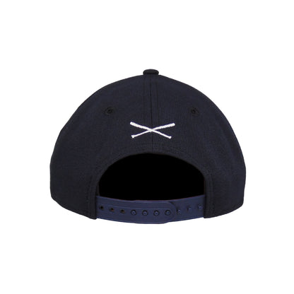 JustFitteds Crossed Bats Logo New Era 9FORTY AF Cap Navy navy Back View