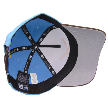 JustFitteds Crossed Bats Logo New Era 9FORTY AF Cap Sky White brown white
sky blue
brown Undervisor View