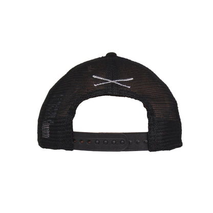 Justfitteds St. Pauli Cali  New Era 9FORTY AF Trucker Cap Black Silver black Back View