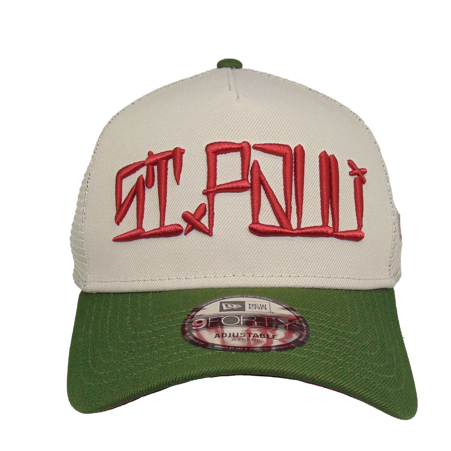 Justfitteds St. Pauli Cali  New Era 9FORTY AF Trucker Cap Stone Green