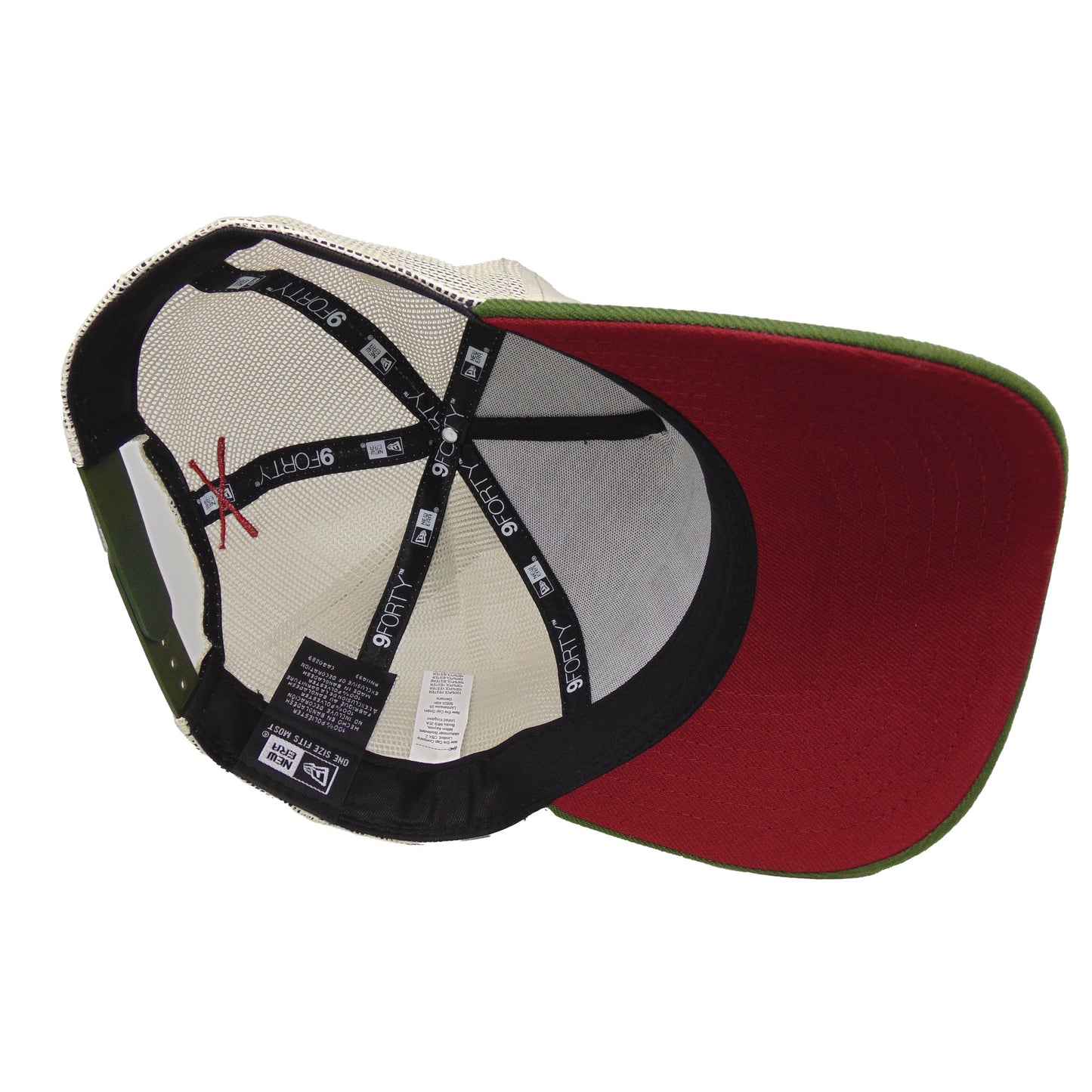 Justfitteds St. Pauli Cali  New Era 9FORTY AF Trucker Cap Stone Green