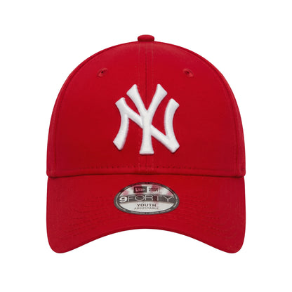 YOUTH New York Yankees New Era 9FORTY Adjustable Cap Red